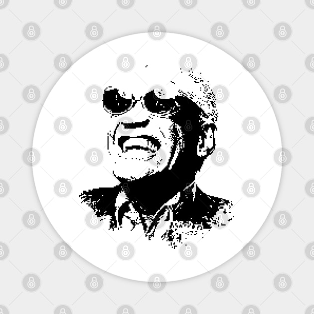 Ray Charles Portrait Pop  Art Magnet by phatvo